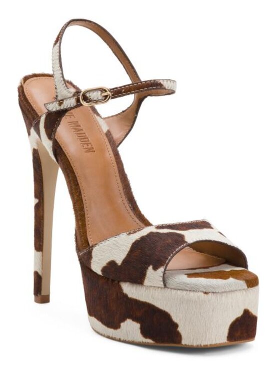 Steve Madden Shoes - STEVE MADDEN Made In Brazil Leather Cologne Platform Heels